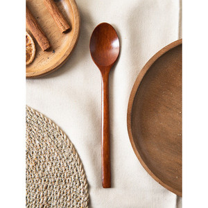 Grande lacca naturale cucchiaio di legno utensile Premium per la casa cucine e ristoranti - Product Image 1