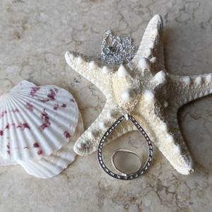 สร้อยคอจี้หินใสสไตล์ฮาวายรูปทะเลเครื่องประดับชายหาดสำหรับนางเงือก - Product Image 2