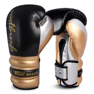 GINGPAI 10oz 16oz deri boks eldiveni el sapları yetişkinler için çocuk eğitim MMA Muay Thai tekvando delme çantası için açık - Product Image 5