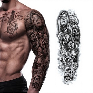CHUANGJIA Tatouages temporaires pour hommes, imperméables, écologiques, à manches longues, imprimés à l'écran, modèle TQB(001-100), design en gros - Product Image 2