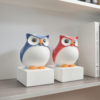 Style nordique maison décoration intérieure mignon dessin animé hibou objets décoratifs résine artisanat serre-livres serre-livres personnalisés