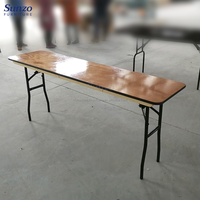 Table de salle à manger de restaurant d'hôtel, design pliable, table ronde rectangulaire pour banquet