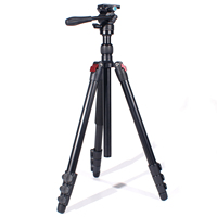 Tripod Ring Light Hidrolik Aluminium Heavy Duty Mini Tahan Air Universal Profesional untuk Kamera DSLR Video Base Cold
