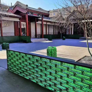 Ladrillos de <span class=keywords><strong>Vidrio</strong></span> de Colores, Mejor Precio, Diseño de Pared Cortina, Paredes de Baño de Hotel, Bloques de <span class=keywords><strong>Vidrio</strong></span> Sólido para <span class=keywords><strong>Ducha</strong></span> - Product Image 6