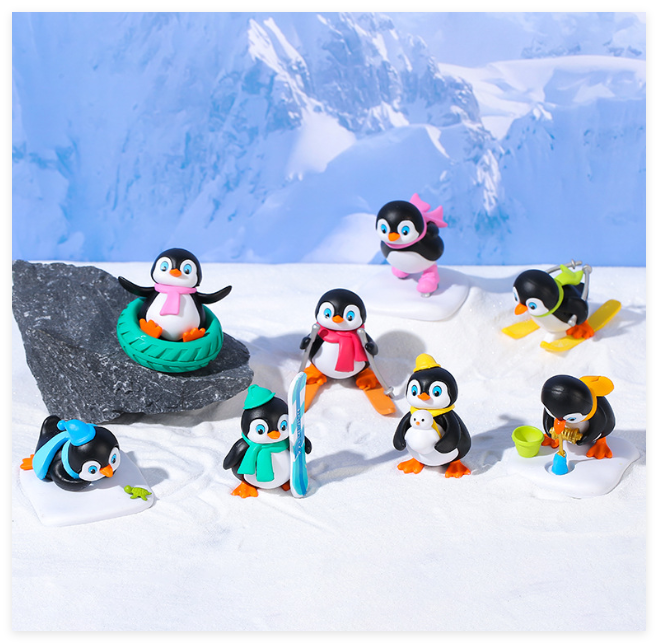 NUOBESTY Lindos personajes de pingüinos juguetes colección de figuras de pingüino mini juego decoración decoración mini figuras de Navidad juguetes de invierno 8 piezas NUOBESTY Lindos personajes de pingüinos juguetes colección de figuras de pingüino mini juego decoración decoración mini figuras de Navidad juguetes de invierno 8 piezas