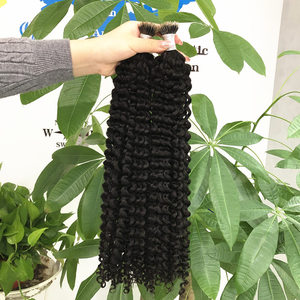 Estensioni per Capelli Ricci 100% Vergini Brasiliani Remy Double Drawn con Cuticole Allineate, con Anelli Nano, I, U, Punte Piatte e Cheratina - Product Image 1