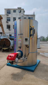 Lò hơi Máy phát điện ống nước thẳng đứng tự động 0.5 tấn dùng trong công nghiệp trong các nhà máy bia được cung cấp nhiên liệu bằng dầu diesel tự nhiên - Product Image 5