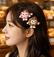 Klip Karakter Biskuit Kawaii, Boneka Kartun PVC Lembut, Jepit Rambut Bertema Dessert, Aksesoris Sepatu Custom, Gesper Sepatu