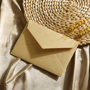 Tùy Chỉnh Sang Trọng Màu Be Thân Thiện Với Môi Bông Phong Bì Giấy Dập Nổi Phong Bì Cho Đám Cưới Lời Mời Phong Bì Đổ Lời Mời - Product Image 5