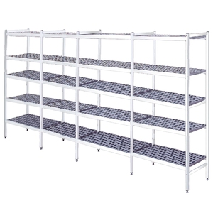Rack industriel en fer Duraluminum à 5 niveaux 5080x370x1700mm Utilisation pour garage à domicile Racks empilables emballés EURAST - Product Image 1