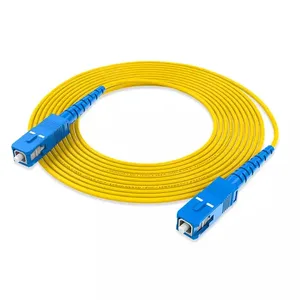 Hoge Kwaliteit Simplex Jumper G652d/G657a Sc Apc Naar Sc Apc Sc Upc 2Mm 3Mm Pvc/Lszh Fiber Optic Patch Cord