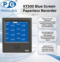 Enregistreur sans papier PANGU série KT acceptant plusieurs signaux universels, y compris 4-20 mA, PT100 et thermocouple.