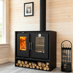 Poêle à <span class=keywords><strong>bois</strong></span> avec <span class=keywords><strong>four</strong></span>, design européen moderne, derniers produits, design moderne, <span class=keywords><strong>plaque</strong></span> en acier à double paroi pour l'intérieur - Product Image 6
