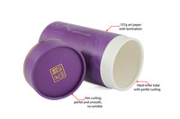 Emballage personnalisé en tube de papier kraft de qualité alimentaire, doublé de papier aluminium, cylindre en carton hermétique pour café, matcha, thé en poudre