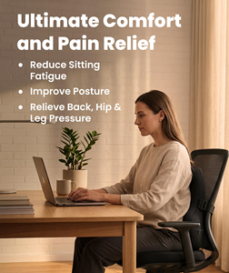 Custom Comfort Bracket <b>Chair</b> Folding Ergonomic <b>Back</b> Pain High <b>Back</b> Cushion Memory Foam Lumbar <b>Support</b> Cushion - Product Image 4