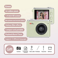 Caméra numérique intelligente 2,5K 64MP avec écran IPS 1,4 pouces, zoom 16X, enregistreur vidéo pour vlogging, idéale pour débutants, projets scolaires et voyages
