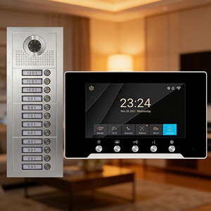 กล้องออดอัจฉริยะแบบ 4 สาย ขนาด 10 นิ้ว รองรับปุ่มกด 12 ปุ่ม พร้อมอินเตอร์คอมวิดีโออเนกประสงค์ในตัว สำหรับการปรับปรุงชุมชน<span class=keywords><strong>เก่า</strong></span> - Product Image 1