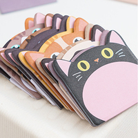 Notes autocollantes personnalisées en forme de dessin animé mignon, de forme spéciale, avec impression couleur, bloc-notes personnalisé