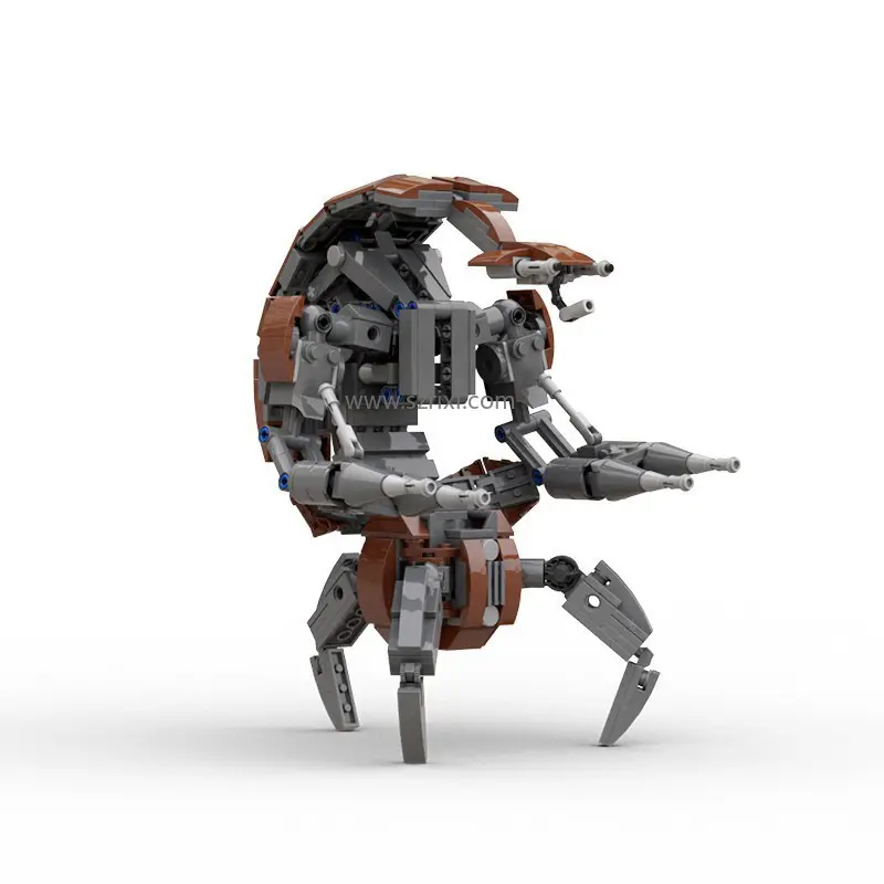 A93-C9195 Moc ประกอบโมเดลเรือพิฆาต droideka ชุดตัวต่อของขวัญของ Star Wars Boy