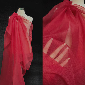 Tissu Organza Froissé de Luxe, Tulle Organza <span class=keywords><strong>Blanc</strong></span> Léger <span class=keywords><strong>et</strong></span> Transparent pour Voile de Mariée, Robe de Mariée Haute Couture - Product Image 5