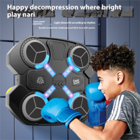 BJQ Smart Training Punching Pads Équipement de cible de boxe musicale électronique en plastique durable pour adultes et enfants âgés de 5 à 7 ans