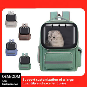Grande Capacité Transparent Mode Espace Capsule Oxford Tissu + PVC Sac À Dos Chats Chiens Portable Respirant Voyage - Product Image 6