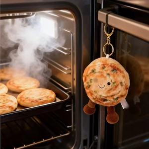 Llavero con Forma de Panqueque de Aceite de Cebolla - Accesorio Creativo, Divertido <span class=keywords><strong>para</strong></span> Amantes de la Comida, Colgante <span class=keywords><strong>para</strong></span> Bolsa, Regalo Festivo - Product Image 2