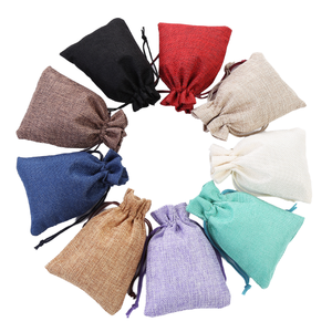 Sac en jute avec cordon de serrage 8*11cm, sac en chanvre, pochette en jute pour bonbons, cadeaux de mariage, faveurs de fête, grains de café, pour offrir en cadeau, décorations - Product Image 1