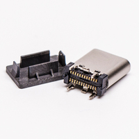 Conector USB 3.1 Tipo-C de 16 y 24 Pines, Impermeable IP67/IPX7, para Montaje en Panel, Material LCP, Soporta Voltaje AC2000V