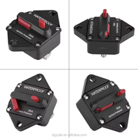 50A 12V 48V ABS + metal Araba ses amplifikatörü devre kesici Sigorta Tutucu Manuel Sıfırlama Düğmesi Stereo Amplifikatör Tamir Sigorta Adaptörü