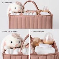 Sacs de change pour bébé portables, sacs à couches durables pour maman, sac à couches pour maternité avec 3 compartiments séparés