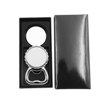 Décapsuleur magnétique rond personnalisé pour réfrigérateur, idéal pour la sublimation (vente en gros)