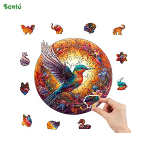 Piezas mejores rompecabezas de madera para adultos rompecabezas de madera Irregular animales únicos en forma de rompecabezas regalo para niños S/M/L - Product Image 1