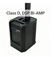 Altavoz de Columna Activo de 12 Pulgadas con Imán de Neodimio y DSP, Altavoz de Columna Portátil de Plástico para Bodas, Espectáculos Callejeros y Bares