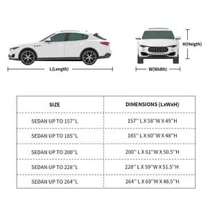 סיטונאי באיכות גבוהה עמיד למים רכב כיסוי מותאם אישית לוגו אוניברסלי חיצוני רכב כיסוי עבור SUV