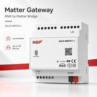 Gateway Matter Hub su Guida DIN, Bridge KNX con Controllo Vocale Siri, Google Assistant, Bixby per Illuminazione Smart Home
