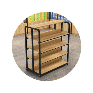 Estanterías Metálicas con Acabado Madera para Supermercados, <span class=keywords><strong>de</strong></span> Una o Dos Caras, Personalizables, <span class=keywords><strong>de</strong></span> Gran <span class=keywords><strong>Venta</strong></span>, para Farmacias, Tiendas Pequeñas, Gimnasios - Product Image 2