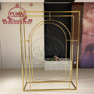 กรอบสแตนเลสสีทองสำหรับตกแต่งเวทีแต่งงานฉากหลังงานเลี้ยงวันเกิดหรูหรา - Product Image 3