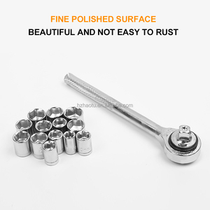 40Pcs En Acier <span class=keywords><strong>Auto</strong></span> De Réparation De Voiture Impériale Métrique Clé Prise Ensemble - Product Image 4