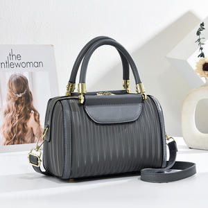 Women's Korean Version Simple Elegant Fashion <b>Waterproof</b> Pu Leather Single Strap Shoulder <b>Bag</b> Large <b>Crossbody</b> Handbag ZIP - Product Image 4