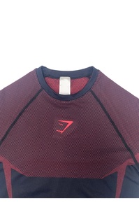 T-shirt sportif à manches courtes pour homme avec motif color block, séchage rapide, coupe ajustée, col rond, en polyester tricoté - Product Image 4