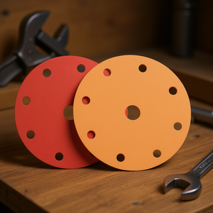 Disques de ponçage Ttake, grain 320, support Velcro avec film pour la finition du bois et du métal - Product Image 3