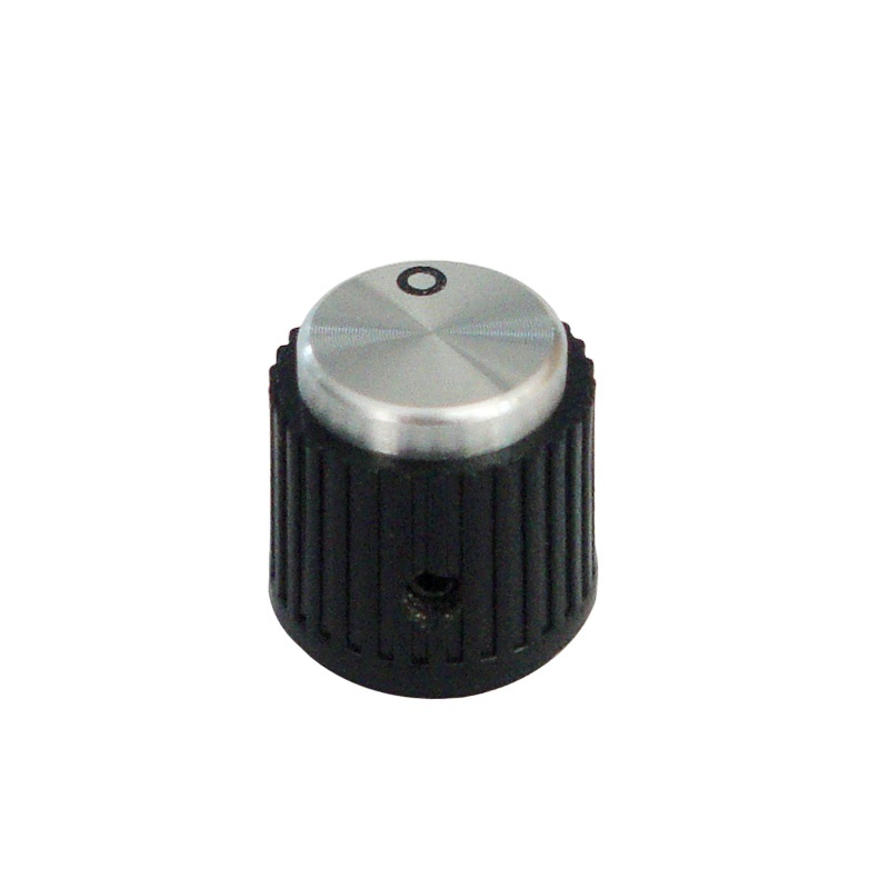 KYZ18-18-6.4mm MUSIC MIXER knob aluminum cap plastic knob plastic knob with set screw