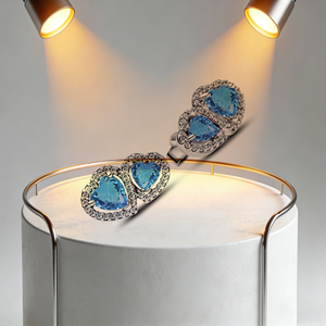 Nuevos <span class=keywords><strong>Pendientes</strong></span> de Plata S925 con Forma de Corazón y Piedra, Ideales para el Día de San Valentín, el Día de la Madre, Regalo de Aniversario, Joyería DIY - Product Image 4