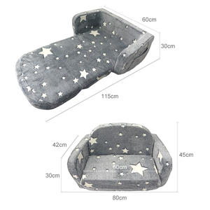 Canapé convertible extra large pour enfants, lavable en machine, <span class=keywords><strong>chaise</strong></span> confortable pour tout-petits, fauteuil en peluche pour enfants, pour la chambre à coucher - Product Image 2