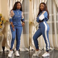 Custom Dames Sweatsuit Print Top En Sport Broek Trainingspak Vrouwen Windjack Tweedelige Set