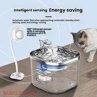 Distributeur automatique de nourriture et d'eau pour animaux de compagnie avec capteur de mouvement