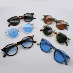 Retro Ronde Zonnebril Vrouwen Mannen Unisex Vintage Brillen Mannelijke Rijtinten Zonnebril Merk Designer Brillen Uv400
