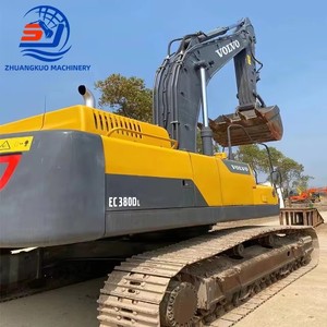 Excavadora de cadenas Volvo EC380DL usada original de 38 toneladas, maquinaria pesada para minería, excavadoras de segunda mano en venta - Product Image 2