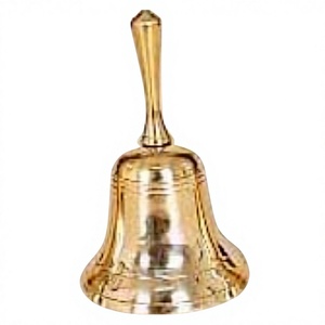 Campana de Mano de Latón para Hoteles y Restaurantes, Campana Decorativa para Fiestas y Navidad, Regalo Personalizable, Campana Dorada - Product Image 1